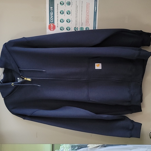 Carhartt Other - carhartt large navy zip hoody like new.